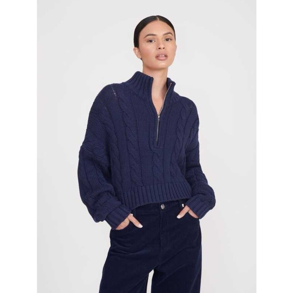 ✨ STAUD Cropped Hampton Sweater ✨